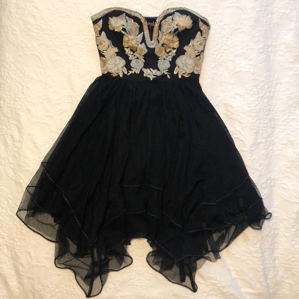 Free People embroidered tool dress